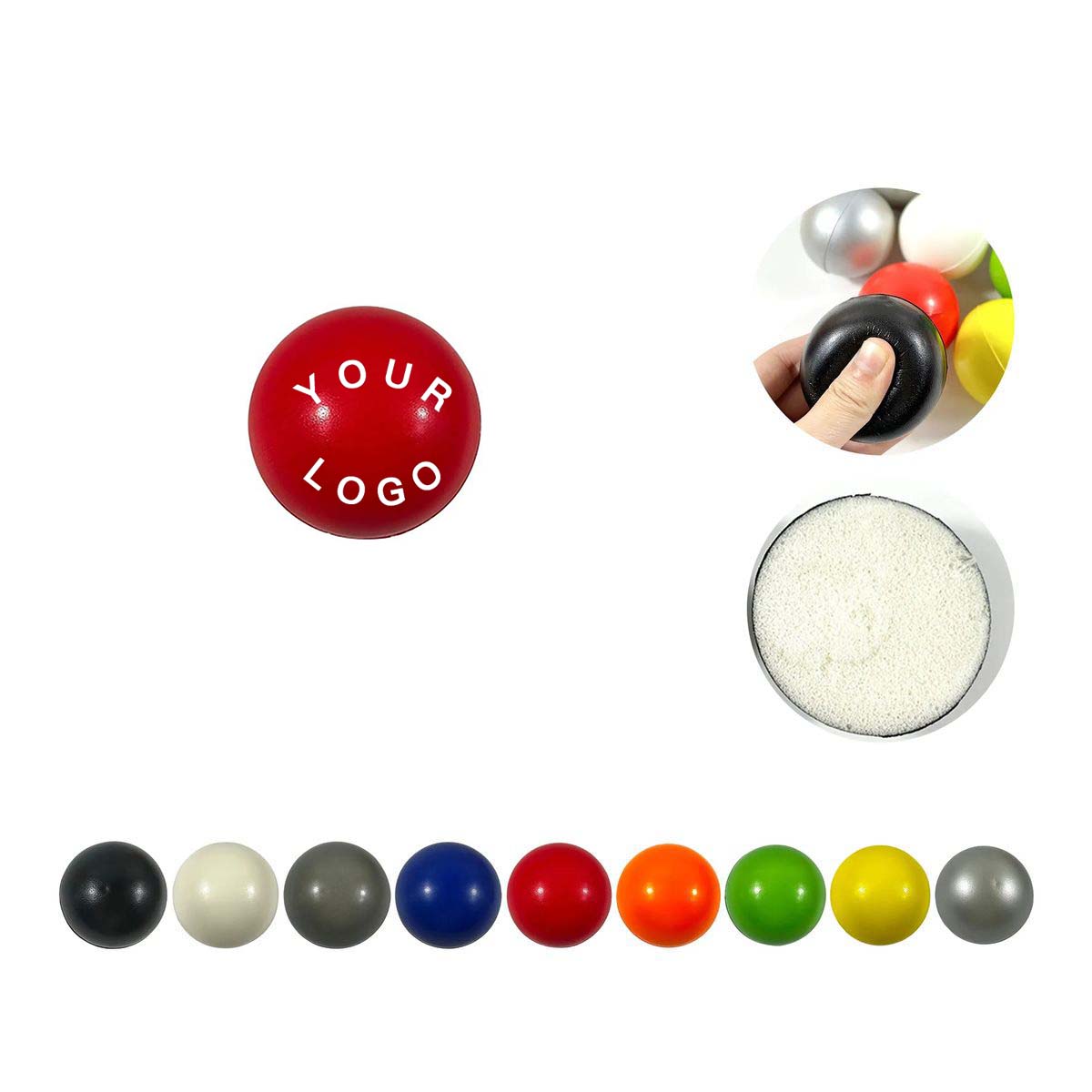 Portable Stress Ball Round Design for Wellness 2