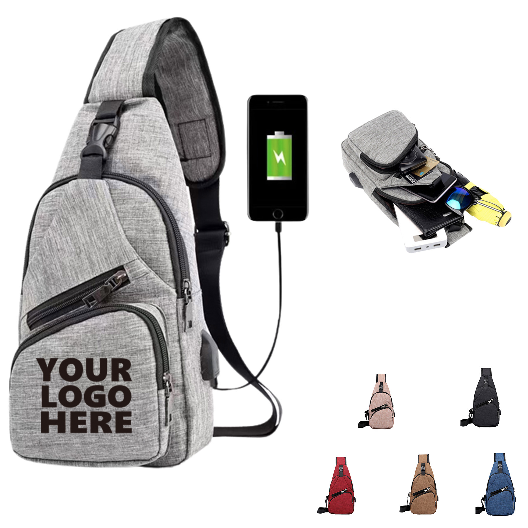 Oxford Crossbody Sling Bag 2