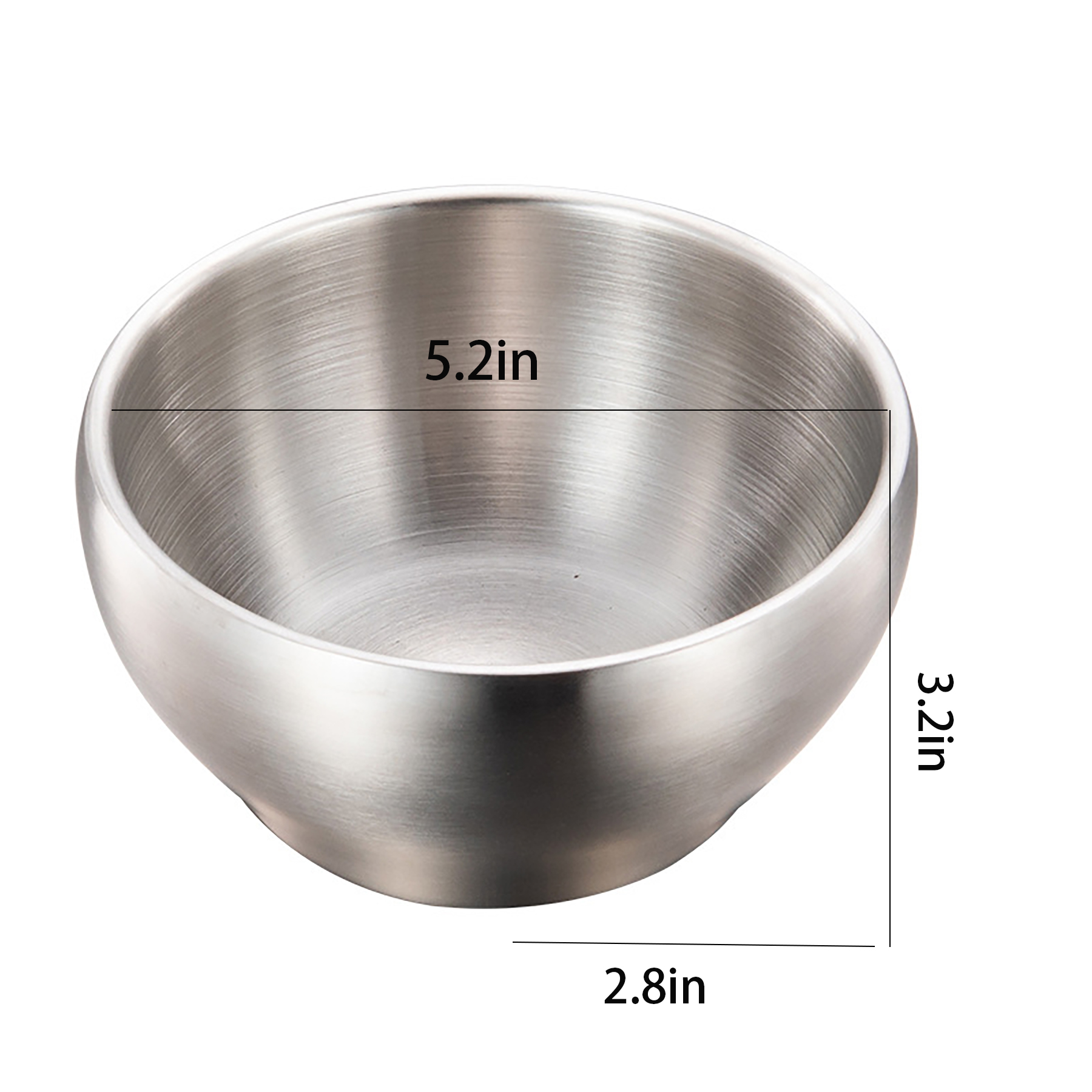 304 Double Wall Insulated Stainless Steel Bowl 2