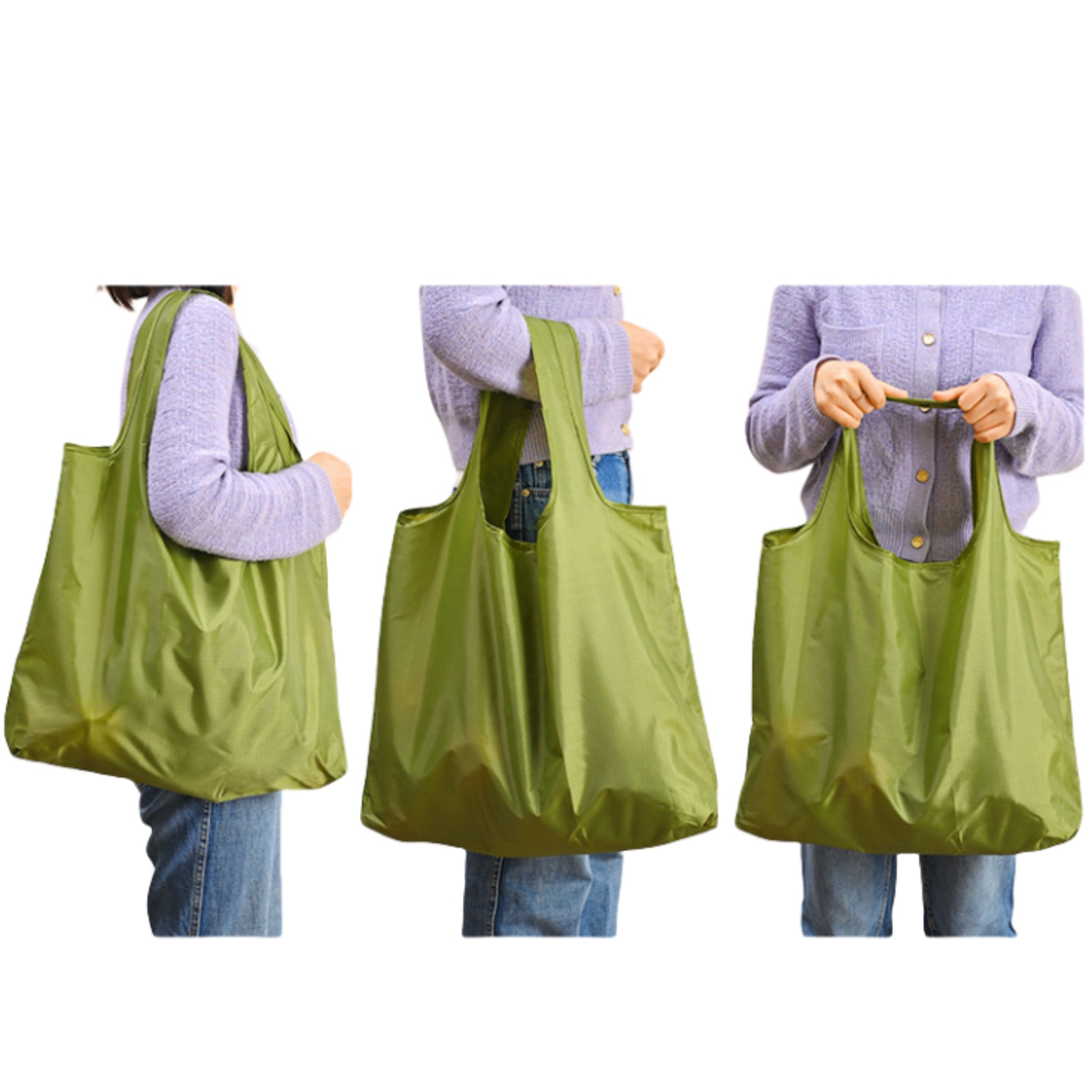 Foldable Reusable Oxford Grocery Bags, custom tote bag with logo imprint 5