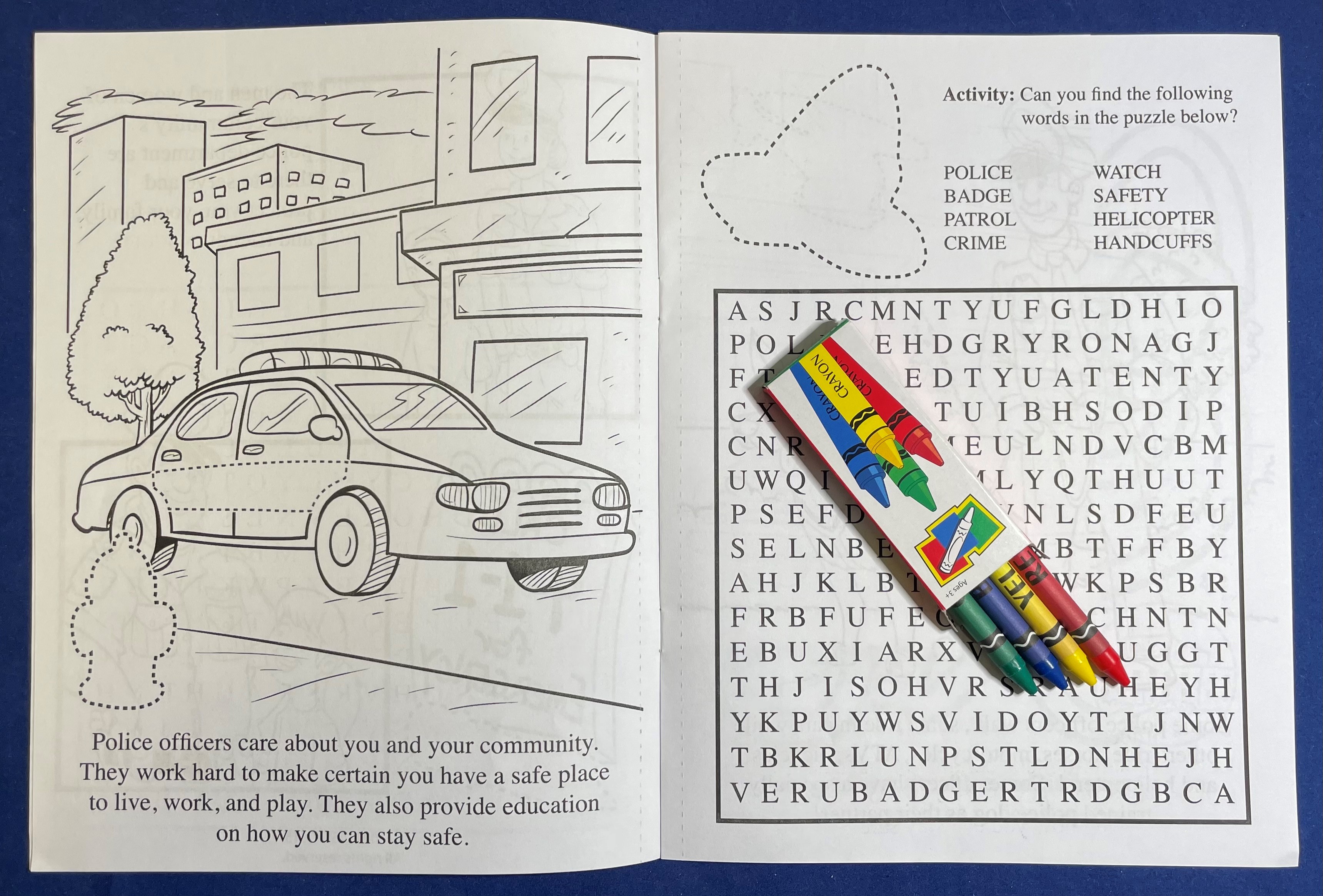 STICKER BOOK SET - Police Officers Are Your Friends Sticker Book Fun Pack 3