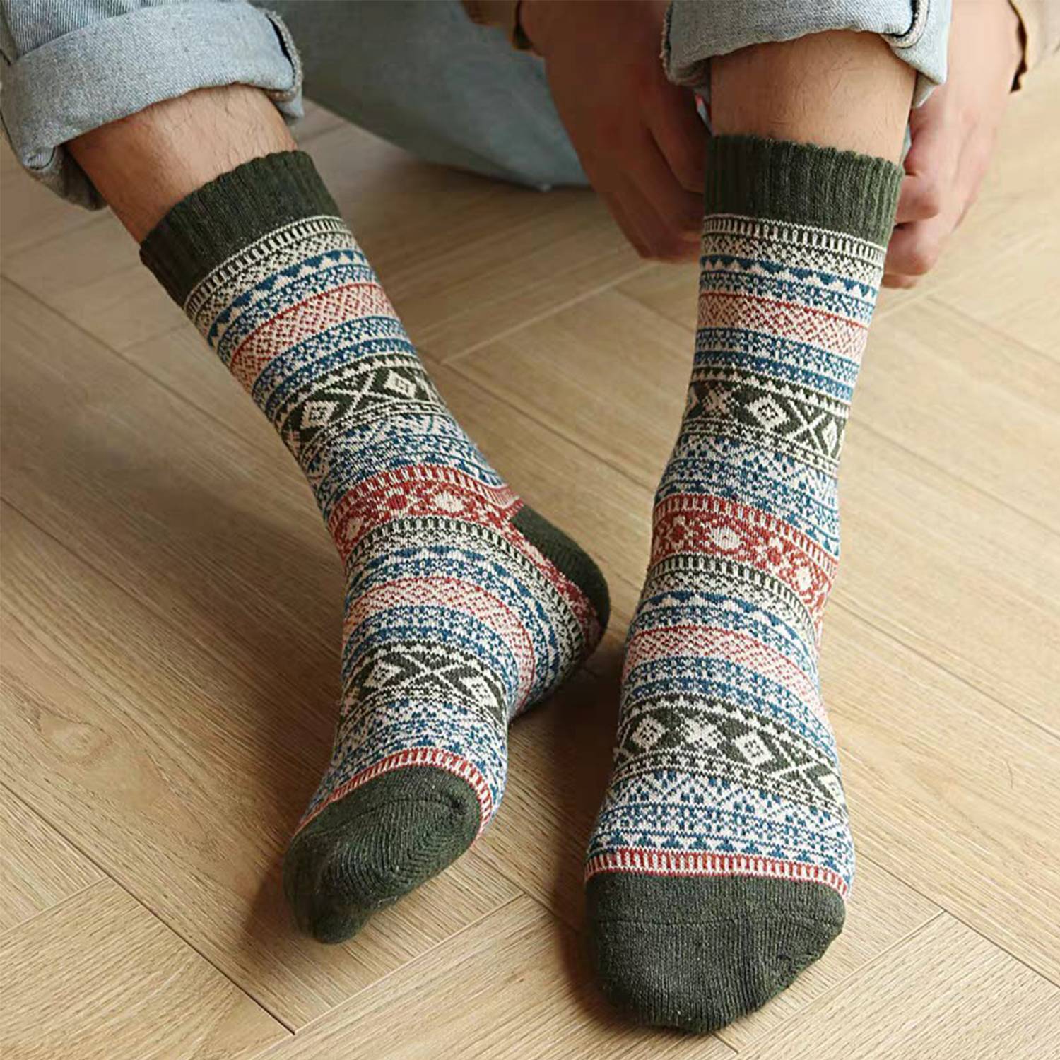 Winter Womens Vintage Wool Socks 3