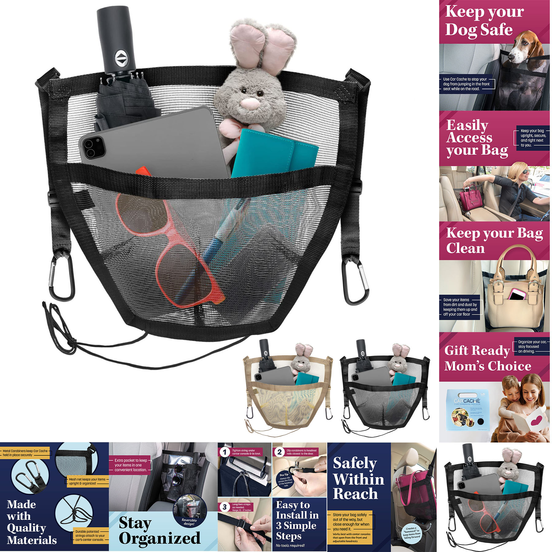 Car Cache Purse Holder For Car 2