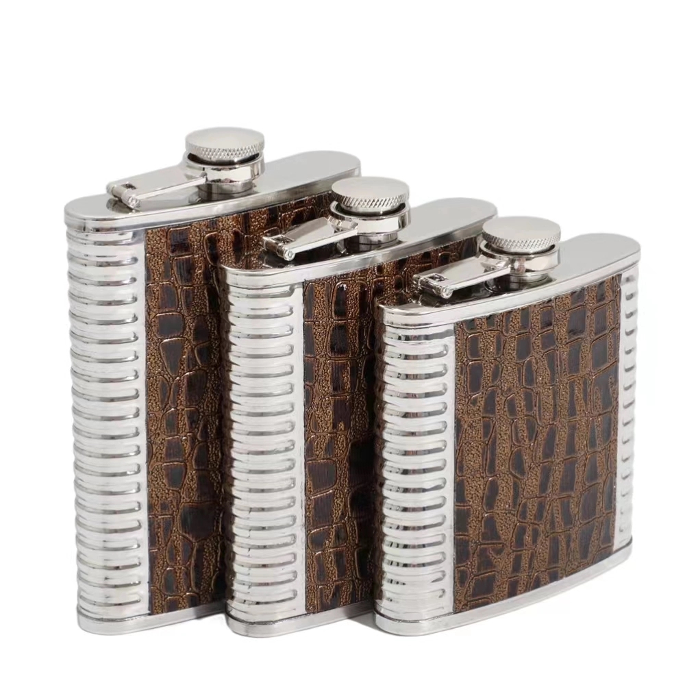 6 / 7 / 8 oz Stainless Steel Liquor Flask For Men 6