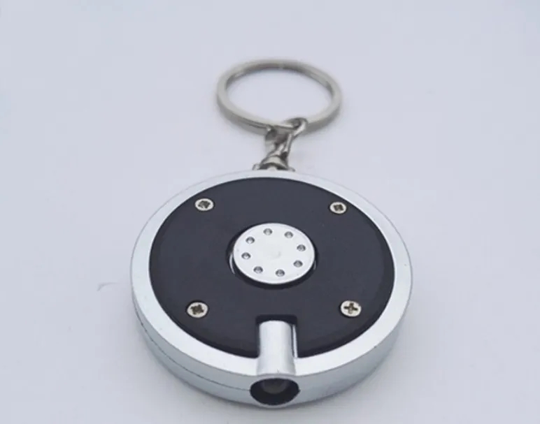 Round LED Light Promotional Key Chain 5