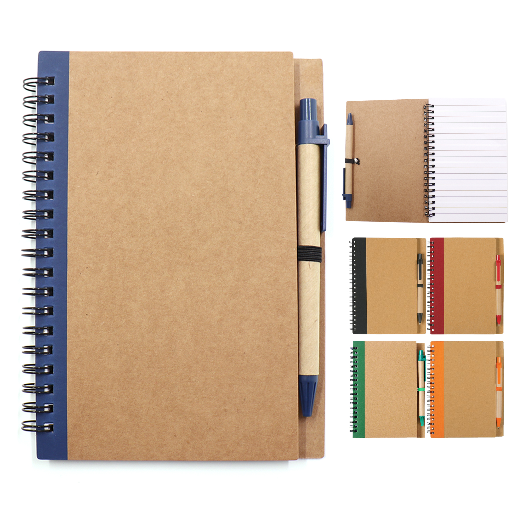 Paper Spiral Notebook with Pen 3