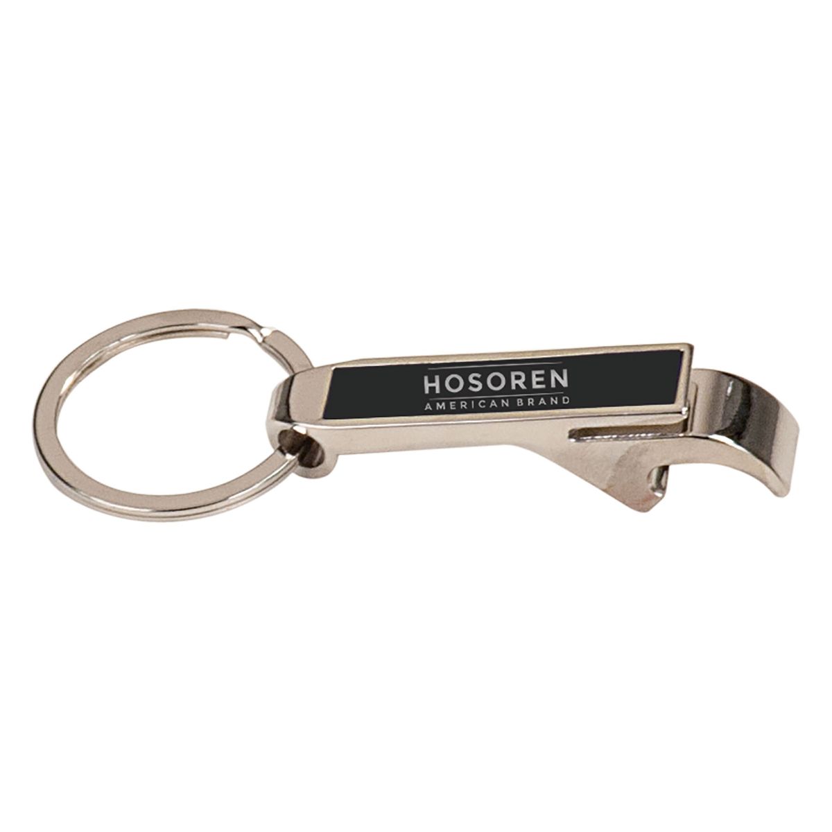 2 1/2" Black Bottle Opener Keychain 3