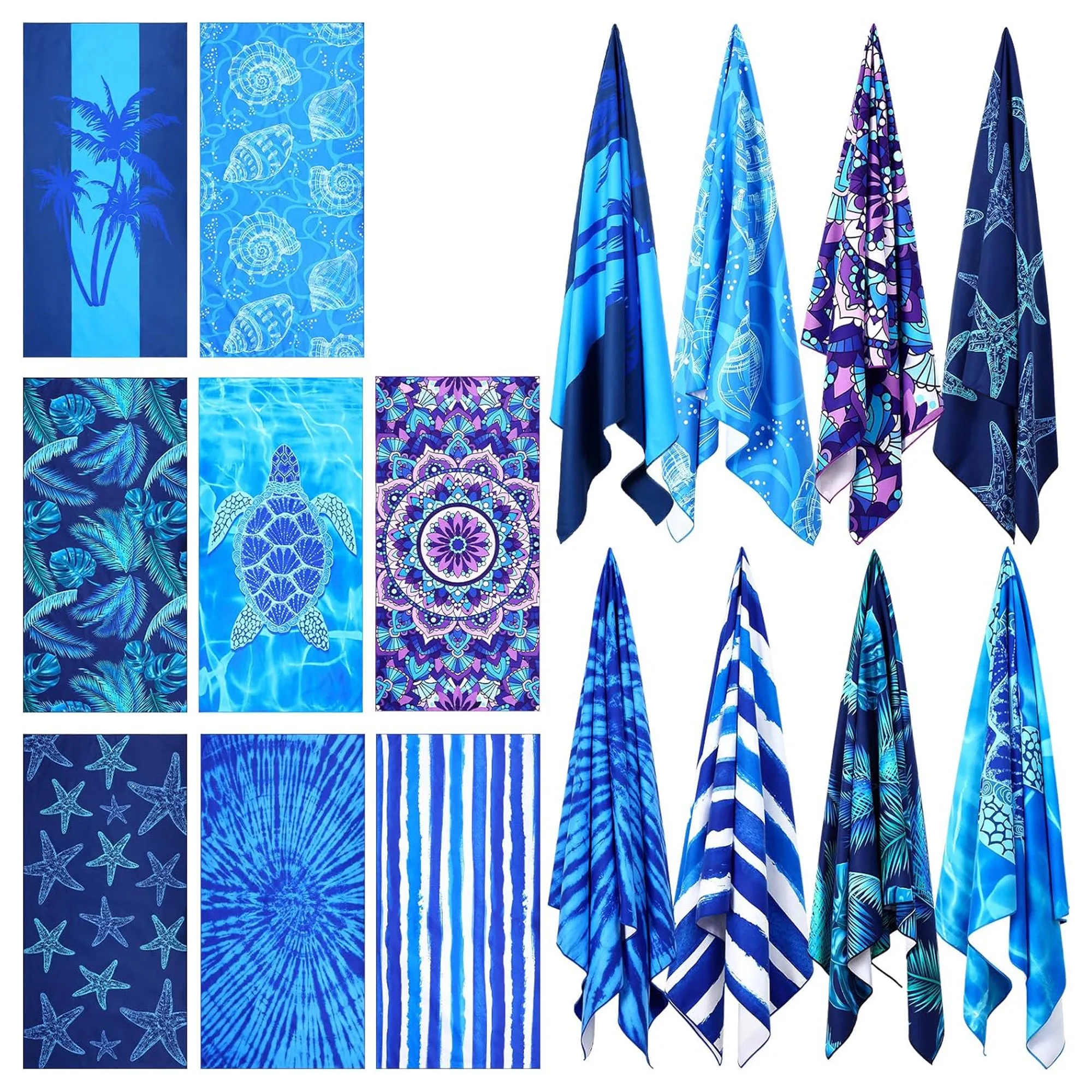 Microfiber Quick Dry Beach Towels For Adults MOQ 50PCS 2