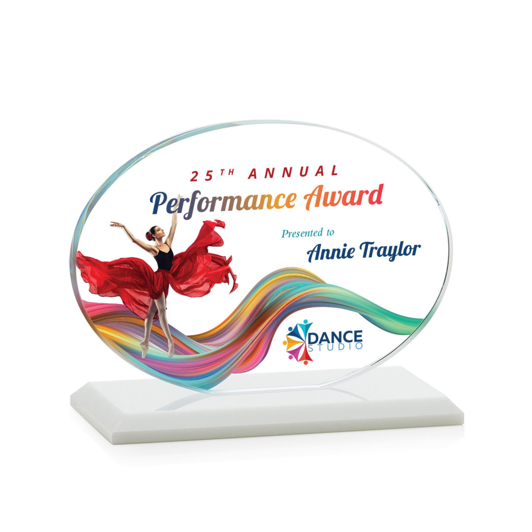 Austin (Horiz) VividPrint™ Award - White 4