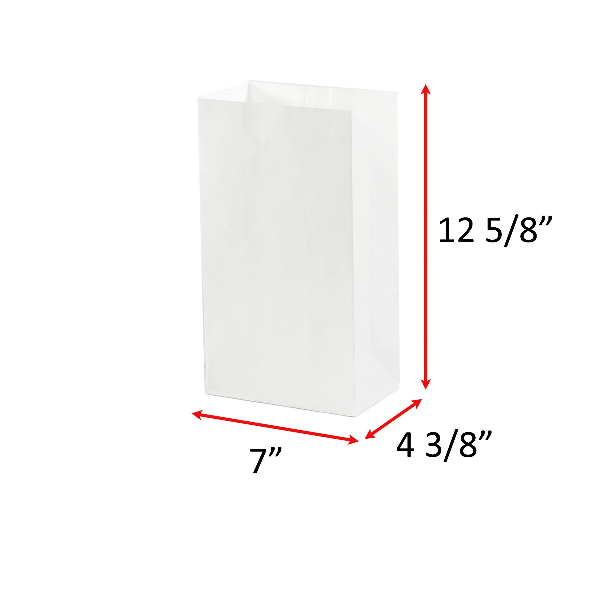 Sublimation White Kraft Paper Merchandise Bag 5