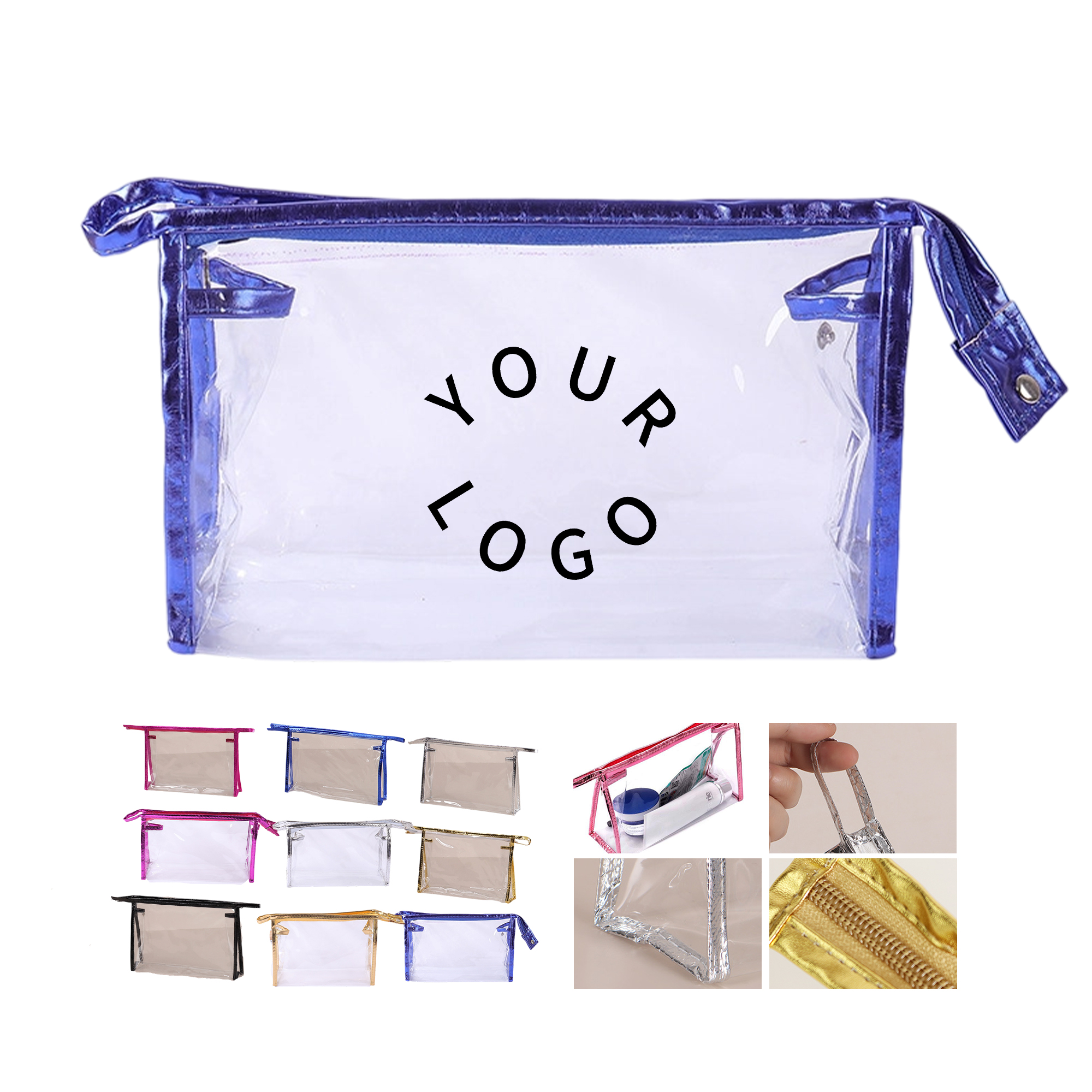 Transparent PVC Zipper Bag For Travel Storage 17