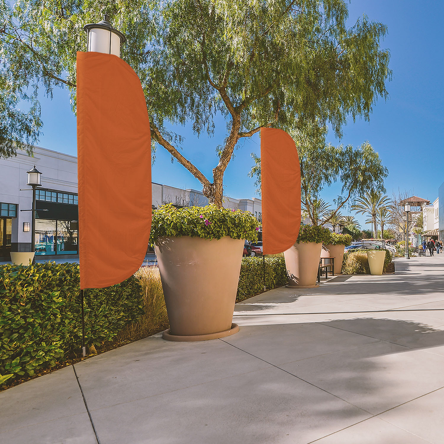10' Solid-Color Stadium Flutter Flag Kit Single-Sided 2