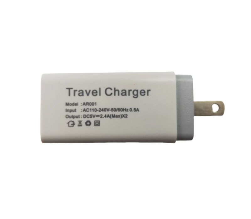 Dual Port USB Wall Plug Charger 2