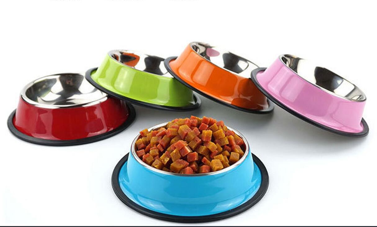 Stainless Steel Pet Feeder Anti Knock Dog Basin 4