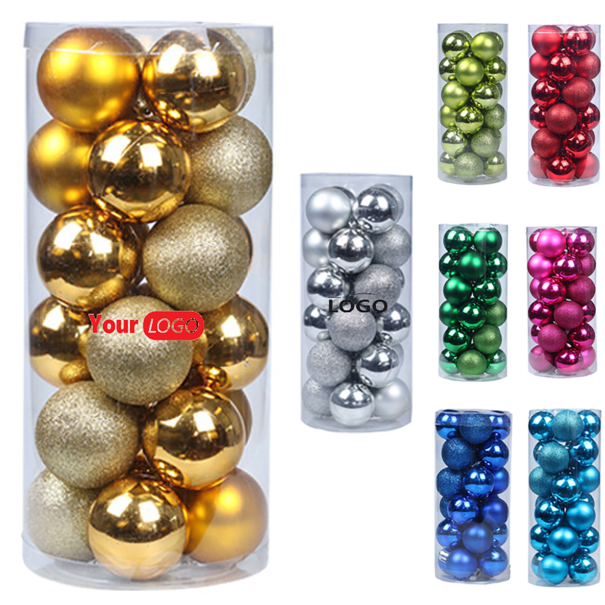 Holiday Ball Ornaments 24-Piece Set 3