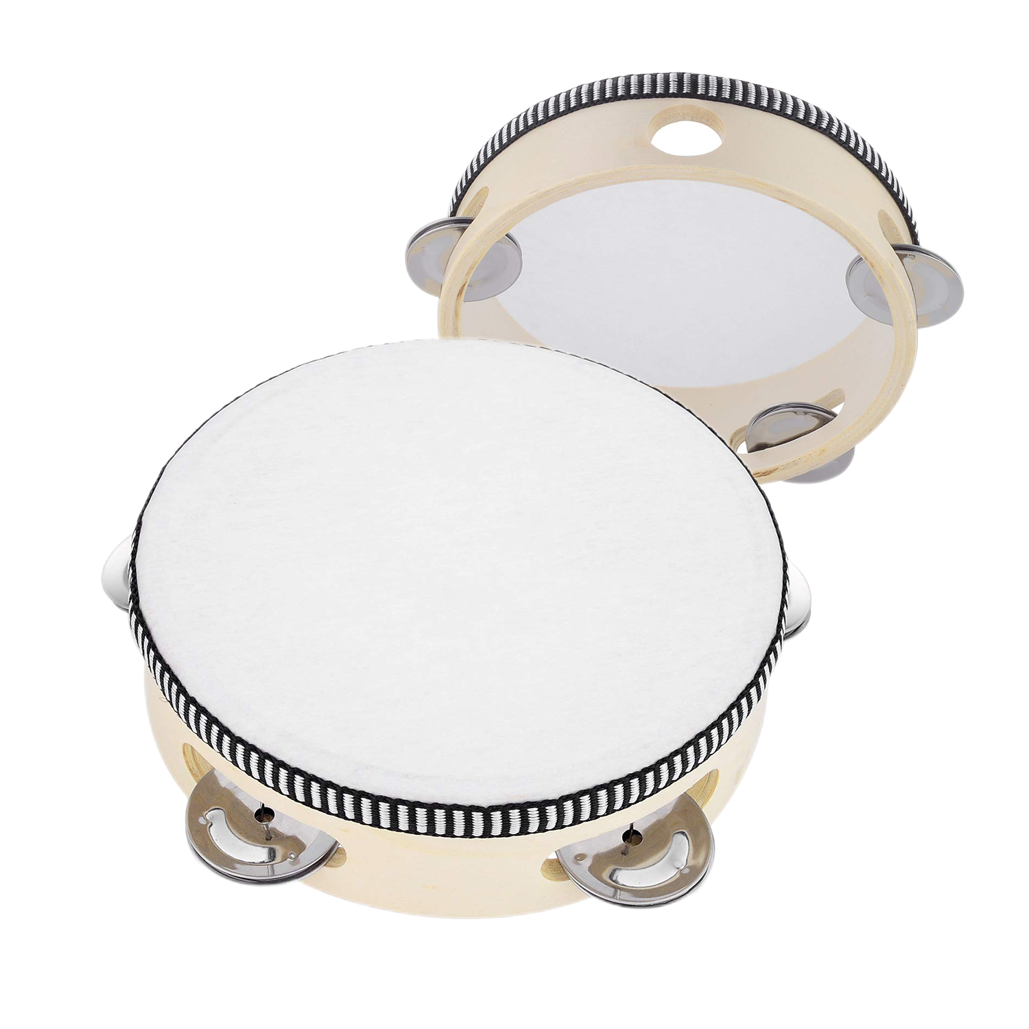 6" Hand Held Tambourine Drum 3