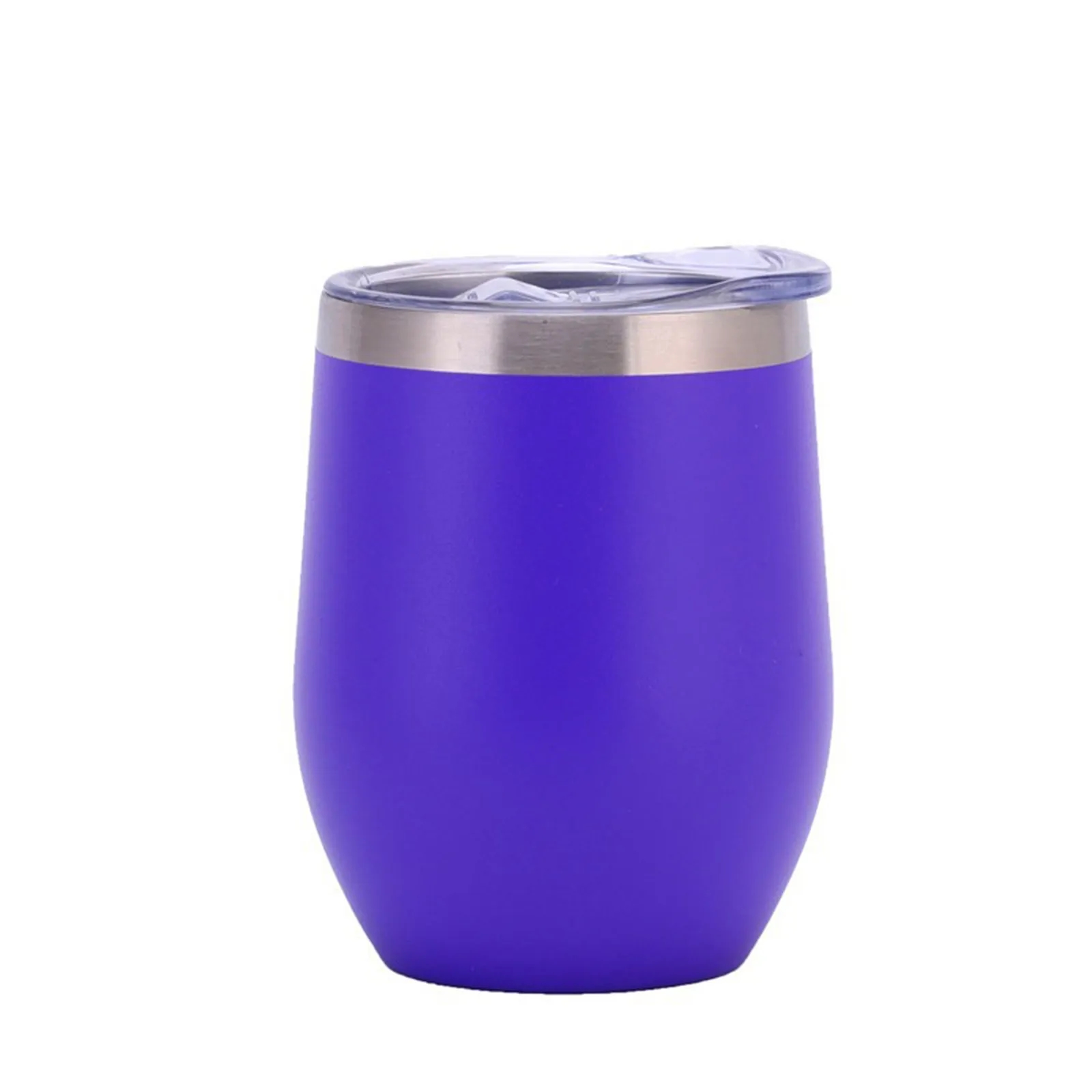 12oz Stainless Steel Wine Tumbler with Lid 10