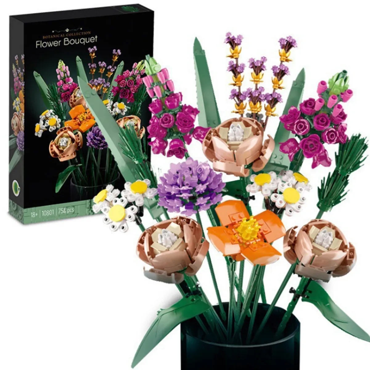 Botanical Collection Flower Bouquet Building Set 3