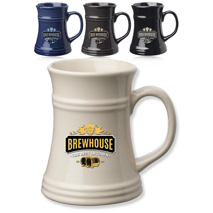 17 oz. Ceramic Tankard Beer Mug 3