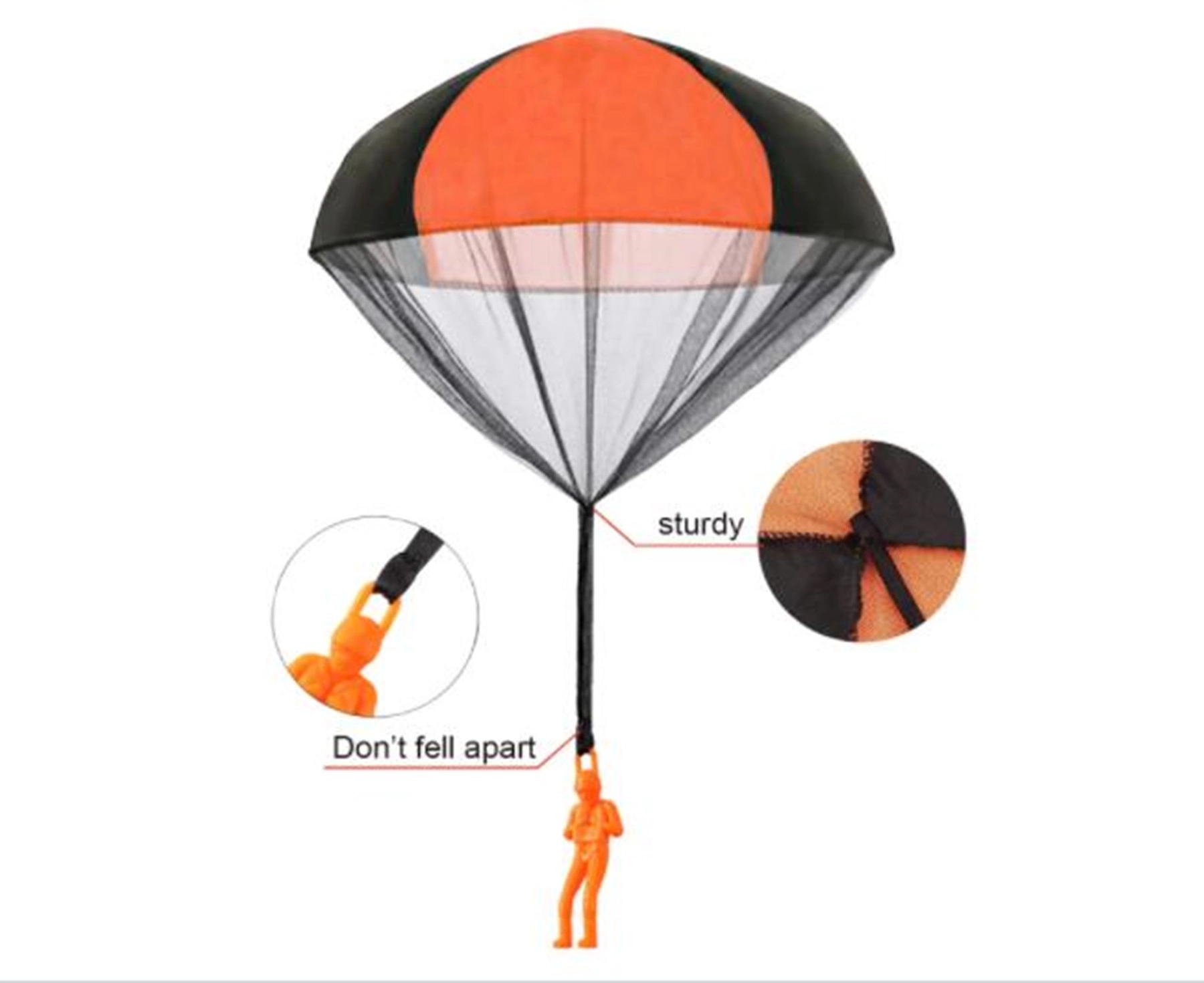 Toy Soldier Parachute Hand Throwing 3