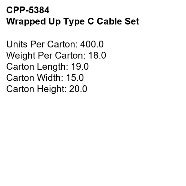 WRAPPED UP TYPE C CABLE SET 17