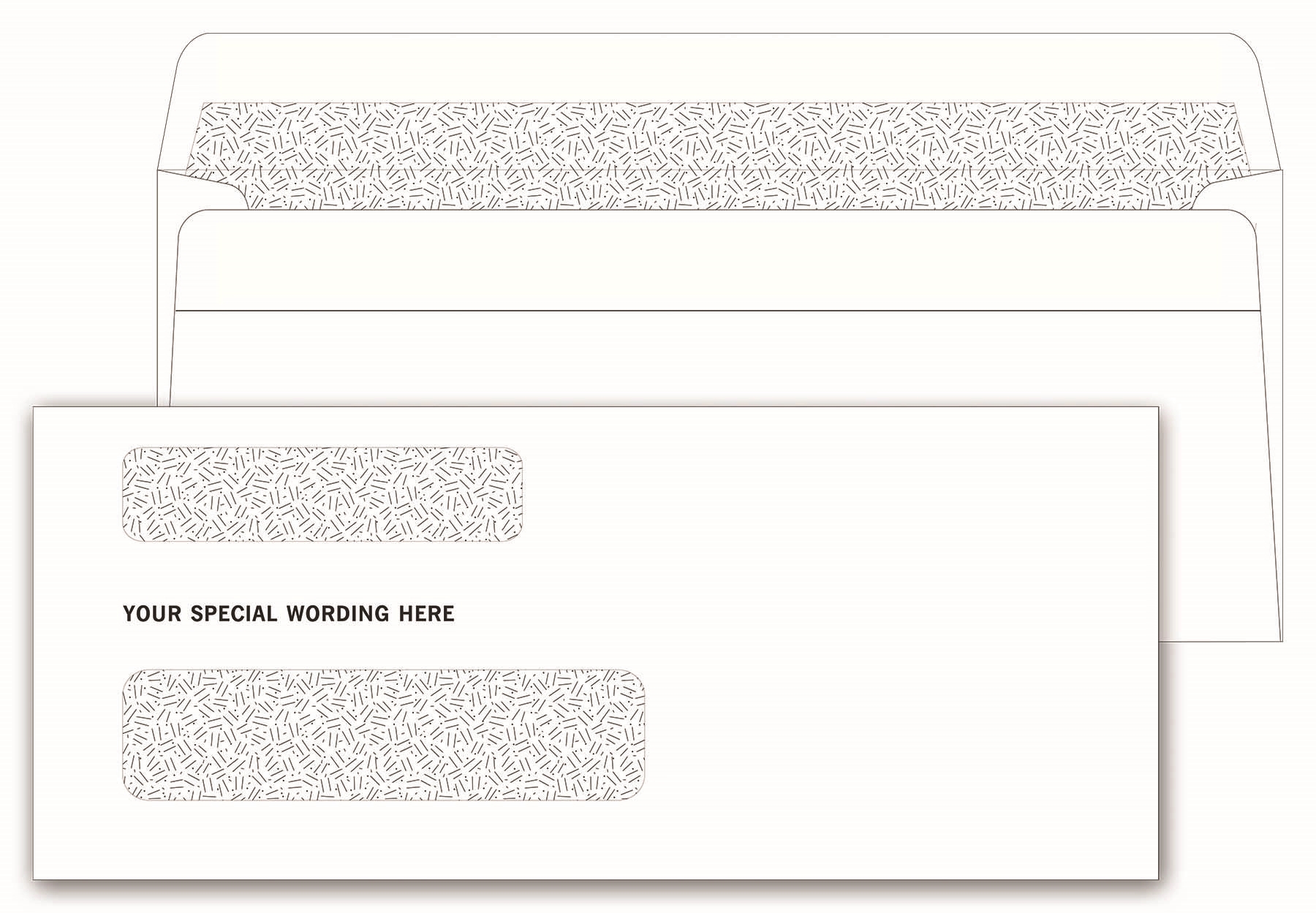 Envelopes - Self-Seal, Double Window Confidential 1
