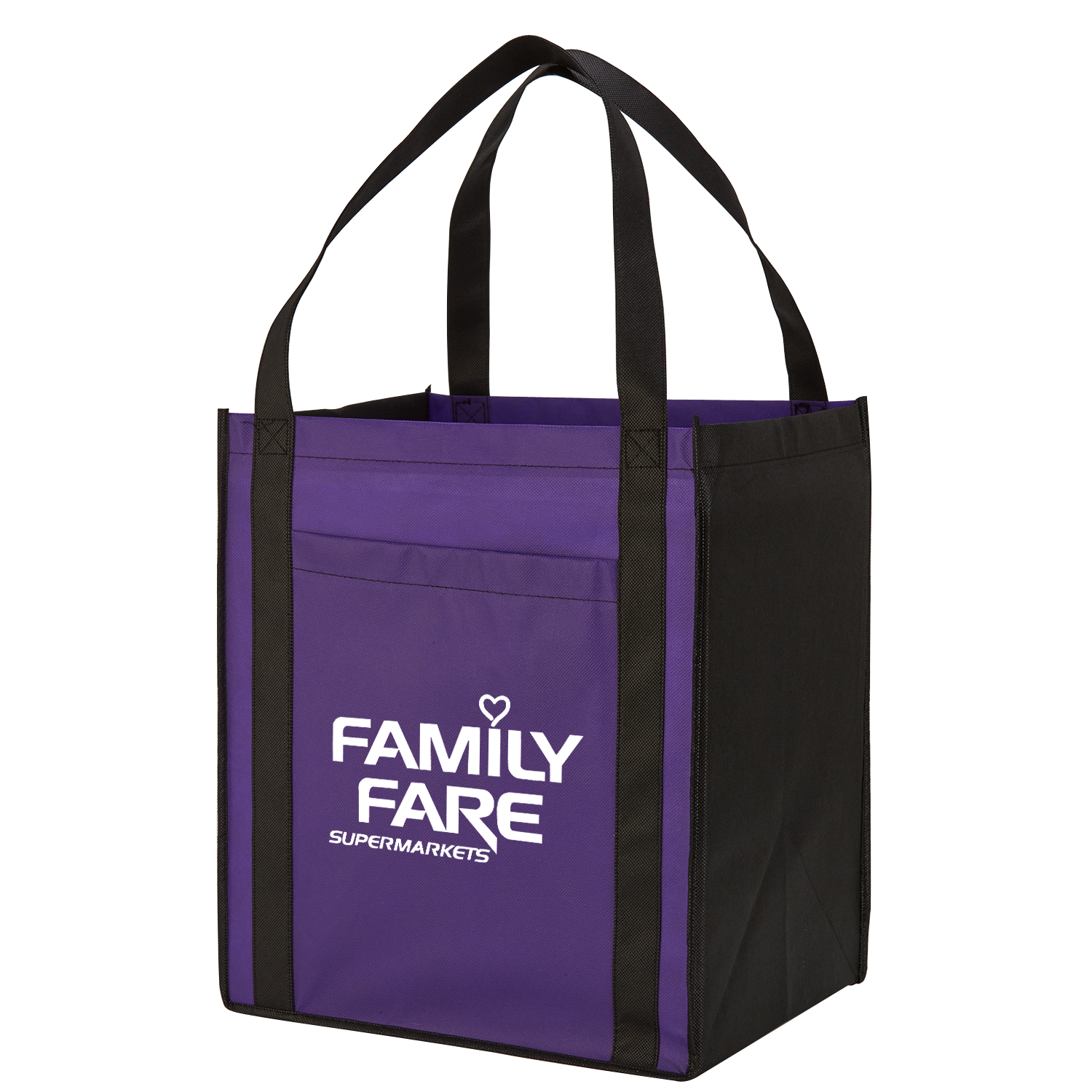 Large Non-Woven Grocery Tote Bag w/ Pocket 5