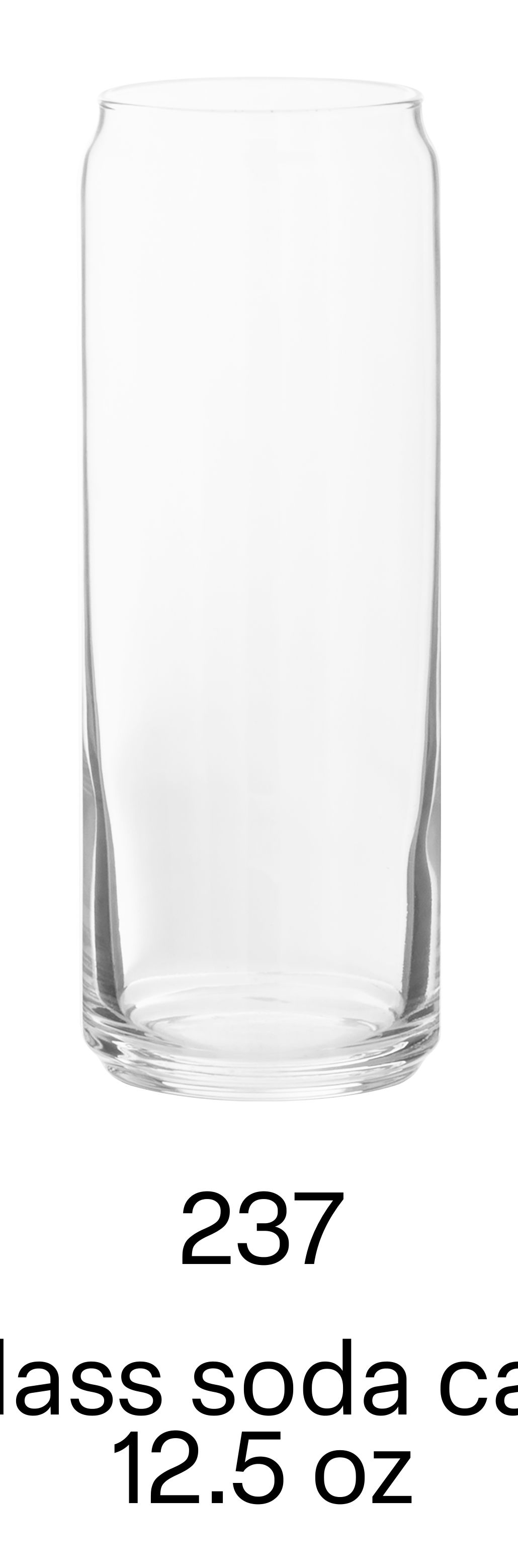 12 5 oz plain slim soda can