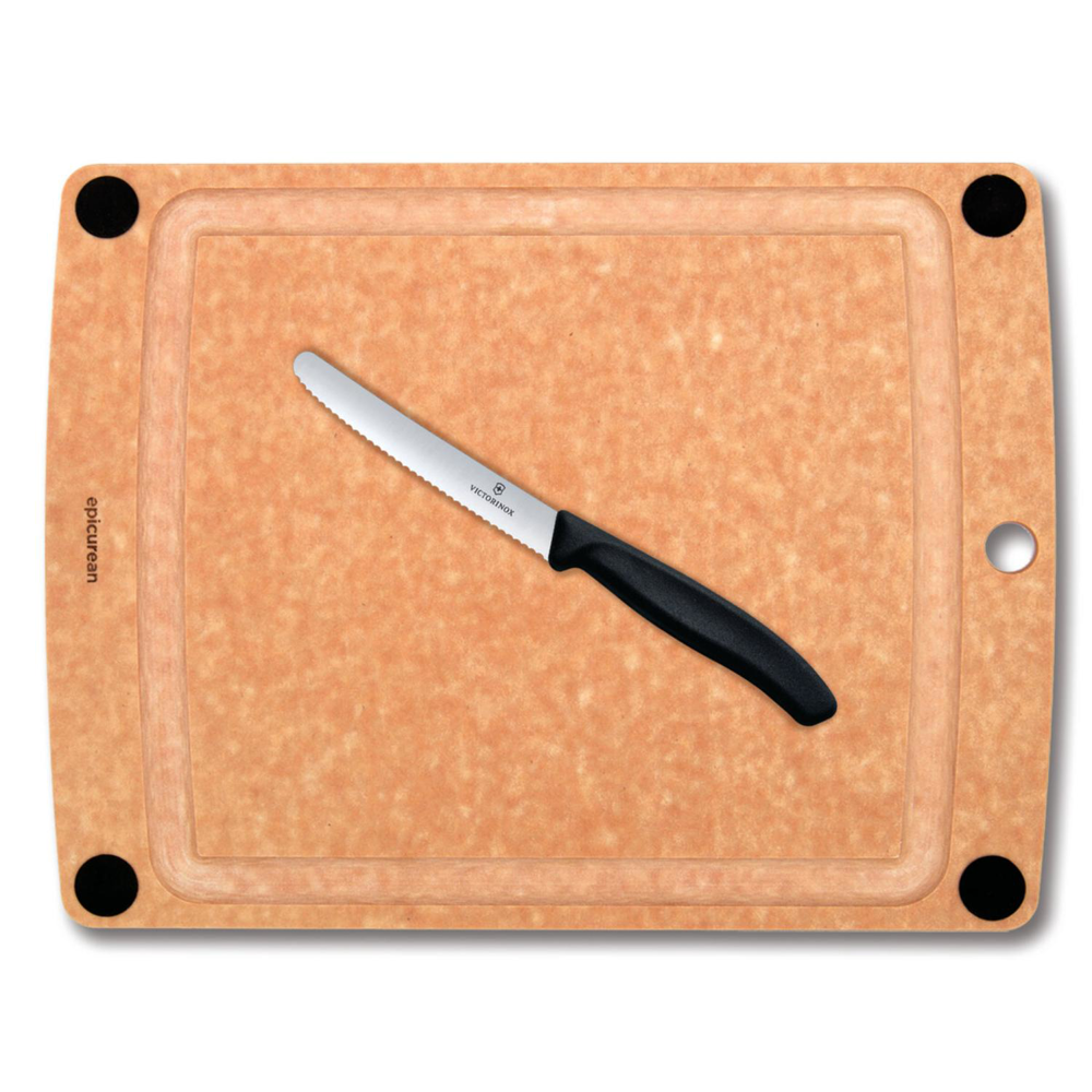 Epicurean - Victorinox® USA Made Large Gourmet Cutting Board with Knife Combo Set