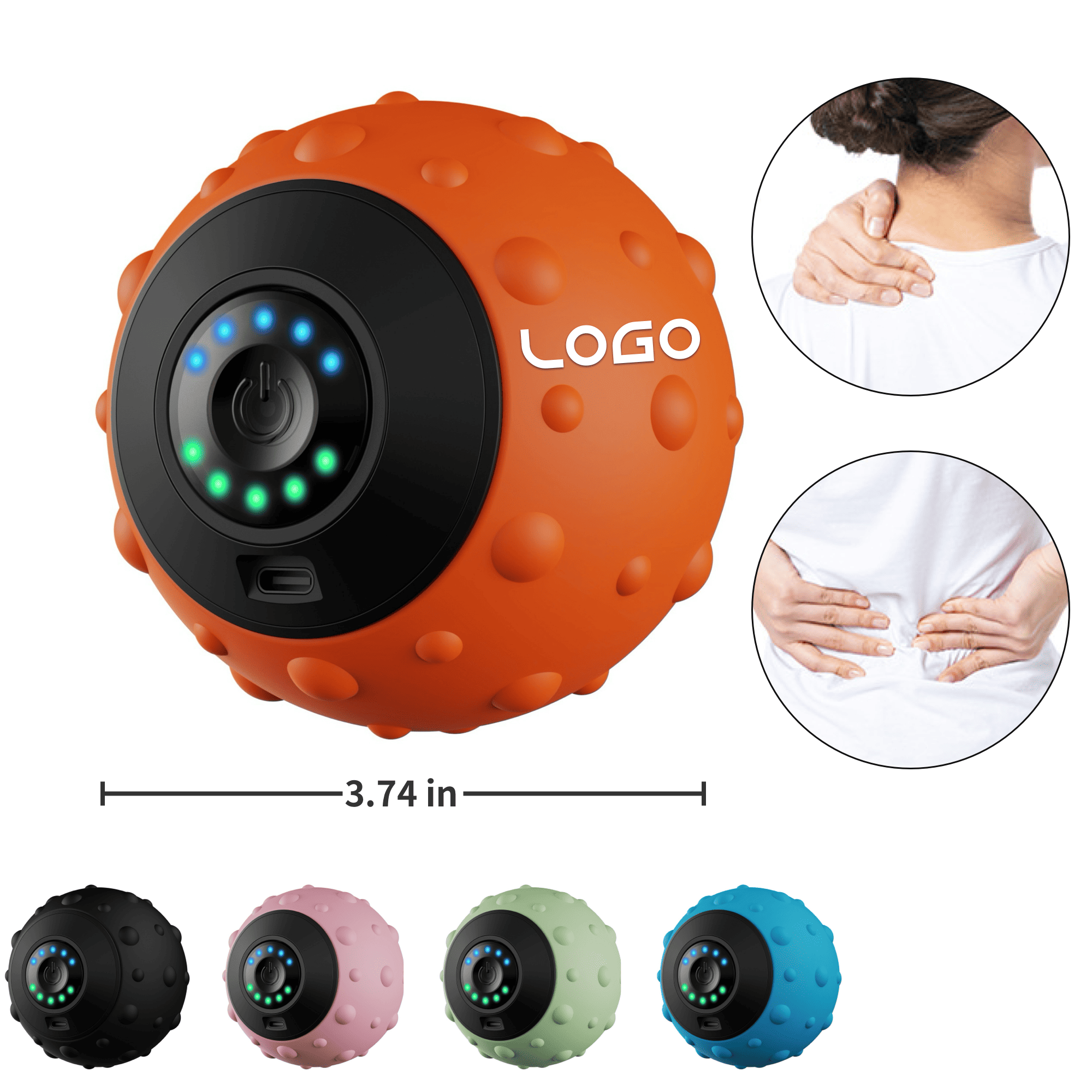 Durable Silicone ABS Percussion Therapy Ball 2