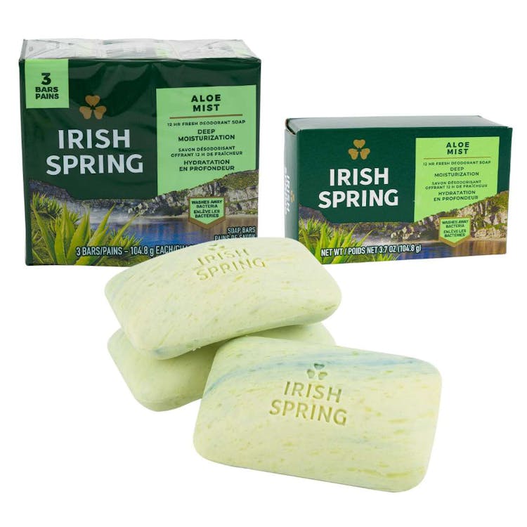 Irish Spring Aloe Soap - 3.7 oz 3 Pack 1
