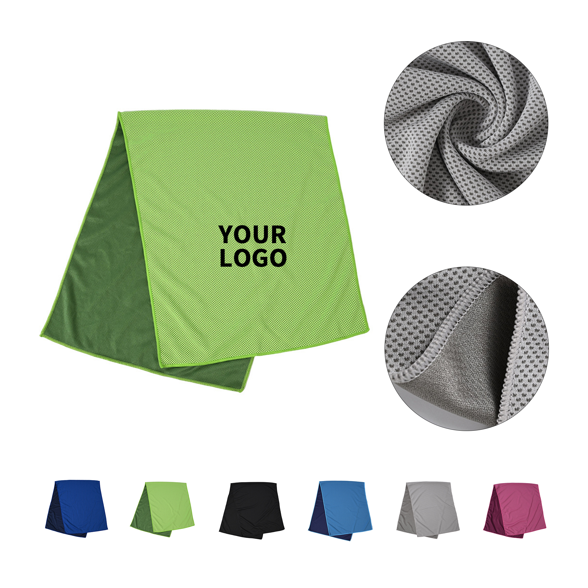 Polyester Cooling Sport Towel 31.5" x 11.8" Breathable Moisture Absorbent 4