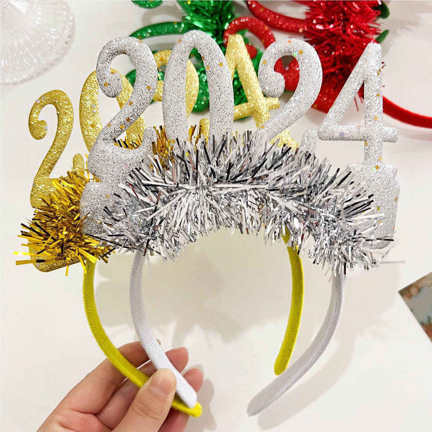 Christmas Party Digital New Year Decorative Headband 4