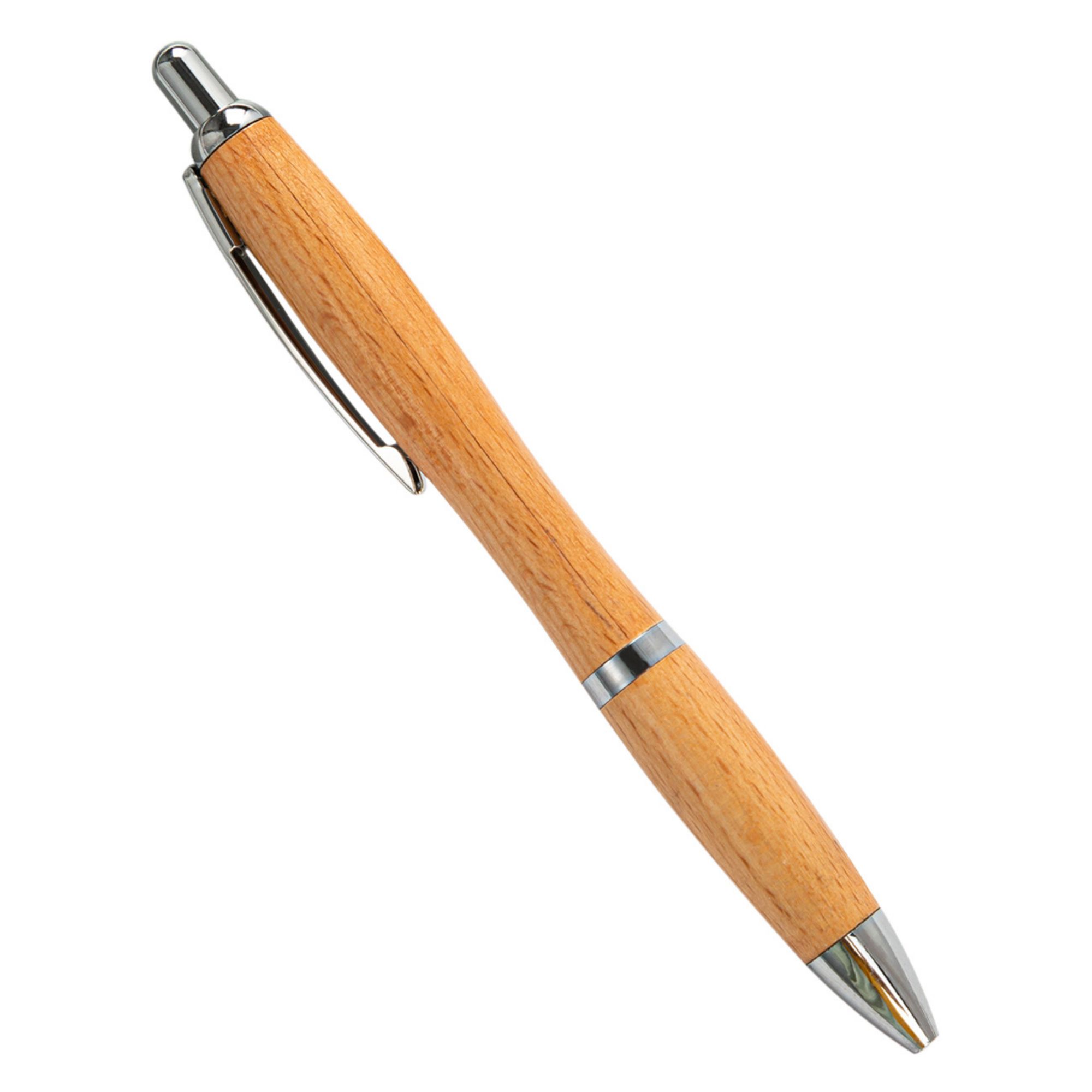 Bamboo Retractable Ballpoint Pen