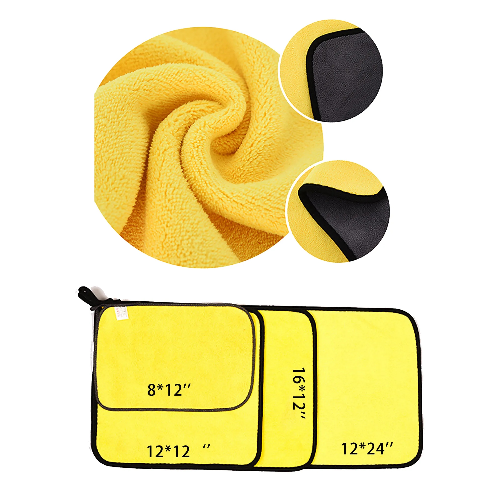 Ultra Soft Microfiber Car Towel Scratch-Free Absorbent 2