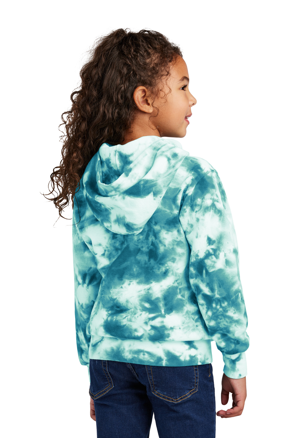 Port & Co Youth Crystal Tie-Dye Pullover Hoodie PC144Y 33