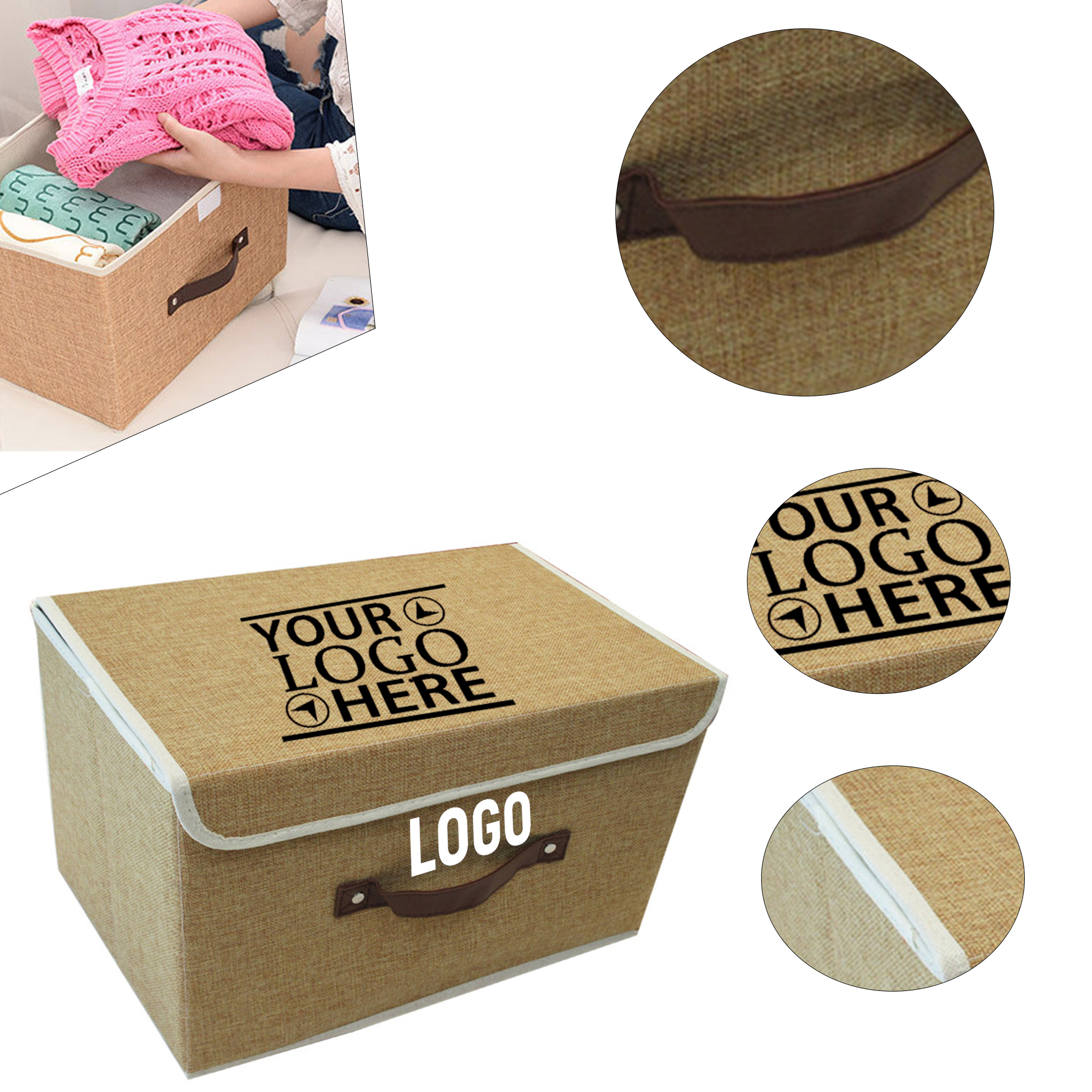 Fabric Storage Boxes With Lids 6