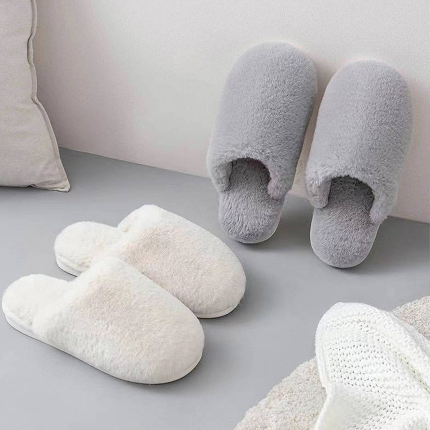Women Cotton Anti Slip Houes Slippers 8
