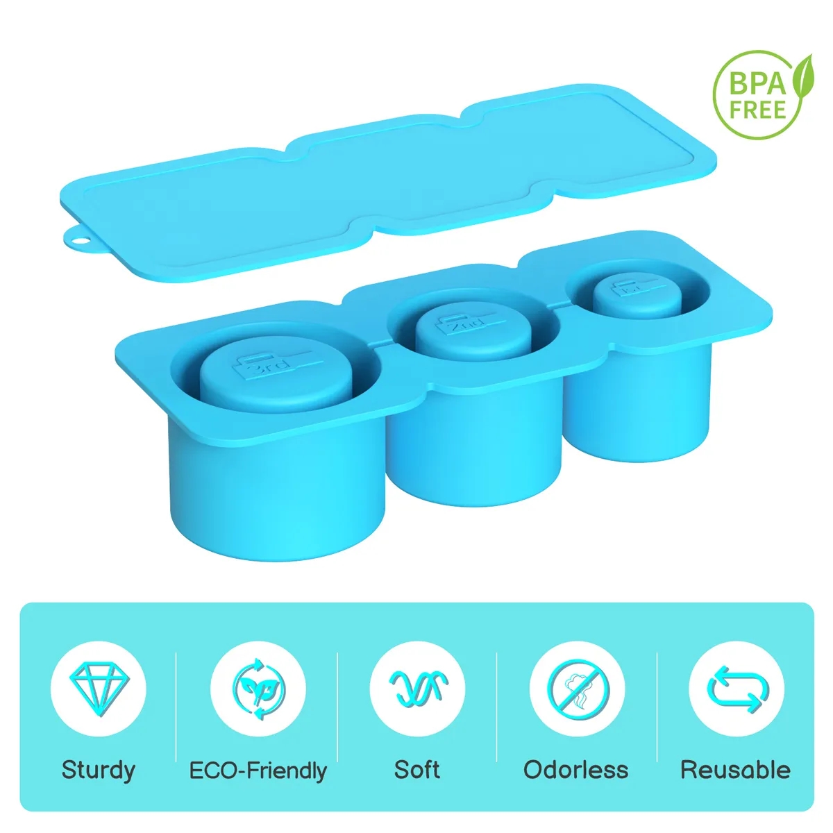 Silicone Ice Cube Tray for 30OZ & 40Oz Tumbler 3
