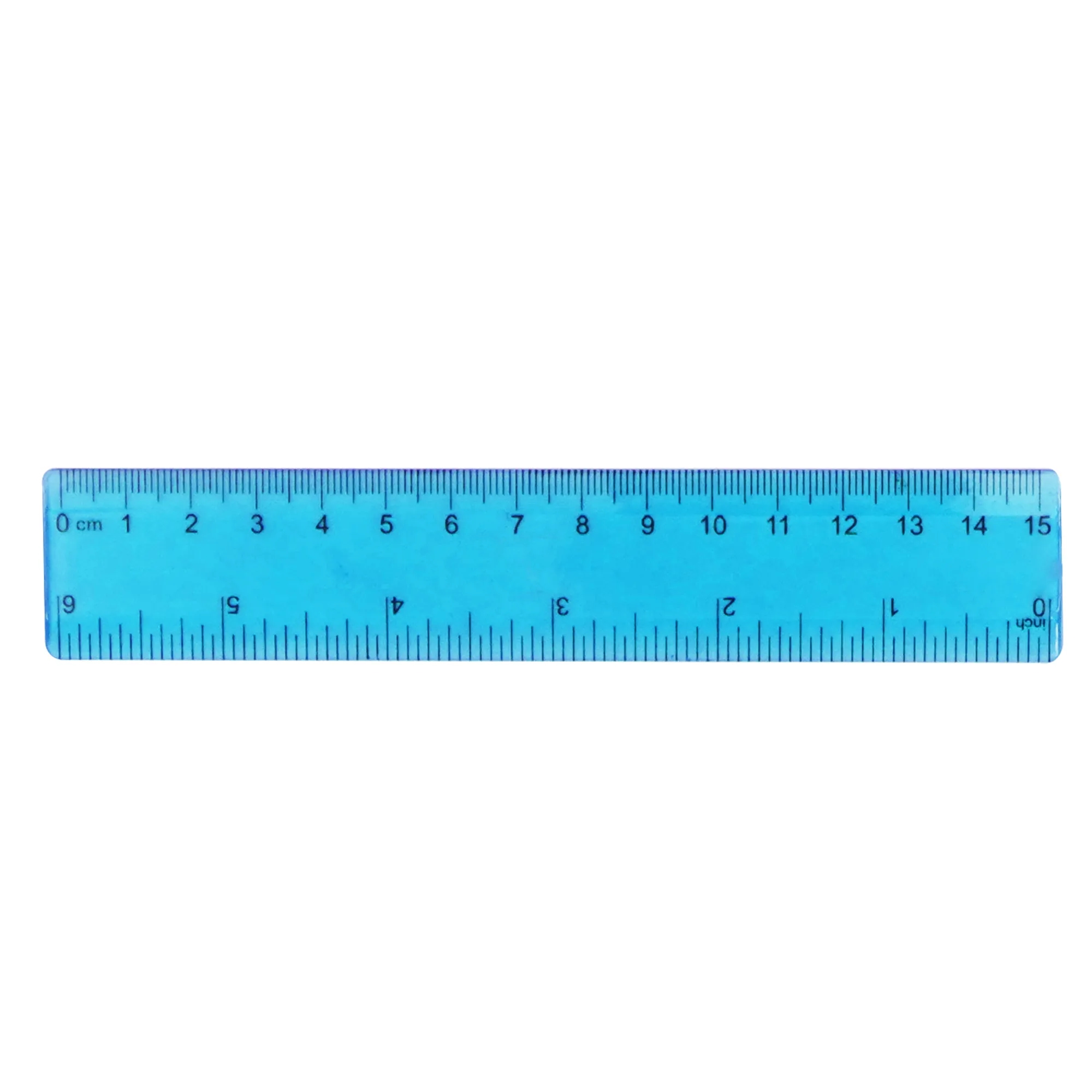 6-Inch Colored Transparent Ruler 2