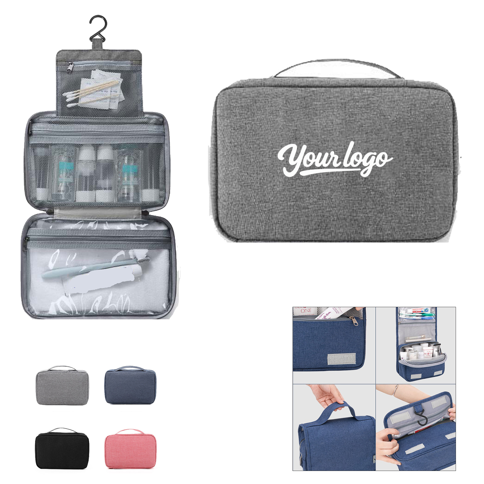Travel Cosmetic Bag With Zipper 2