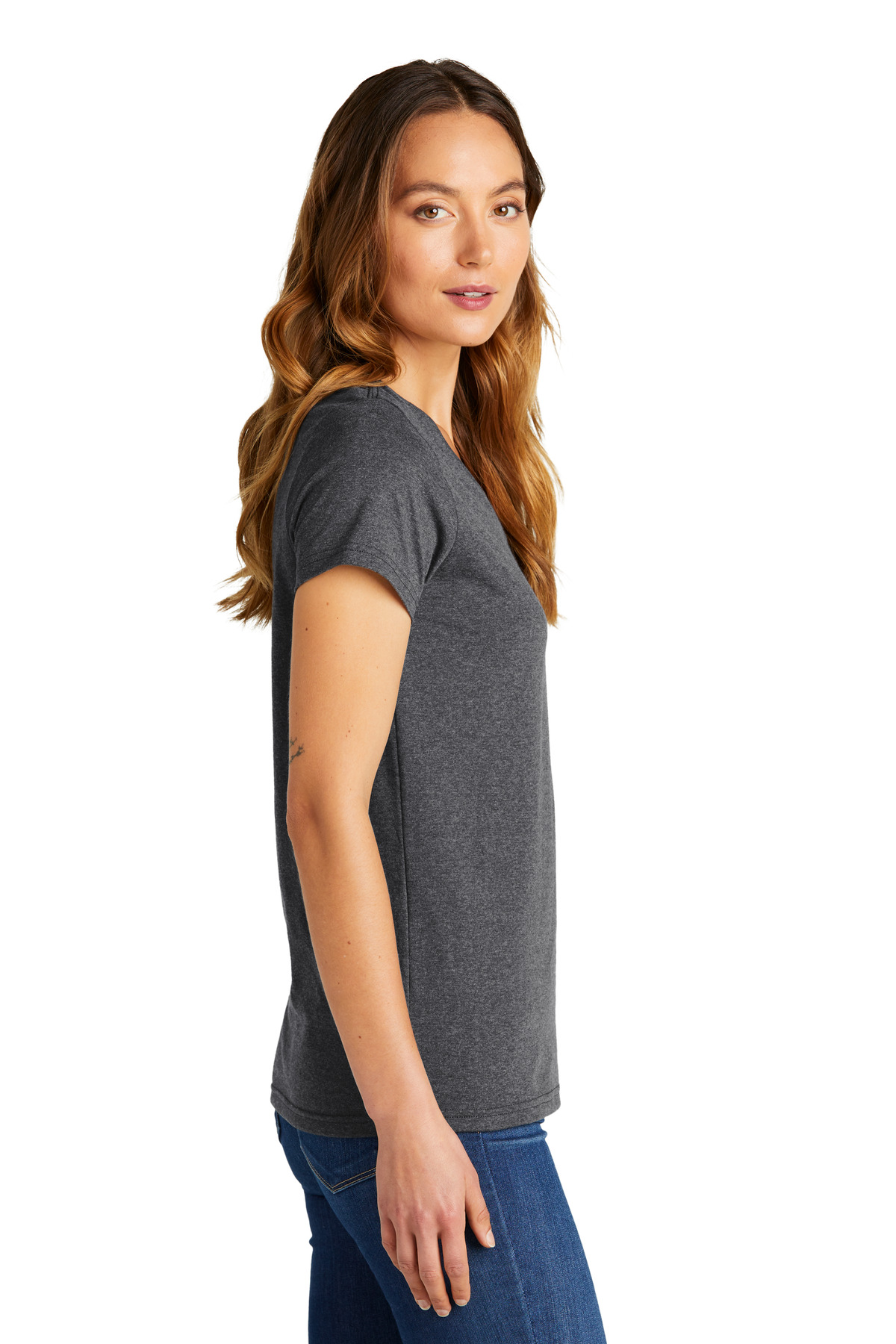 District Women's The Concert Tee V-Neck DT5002 59