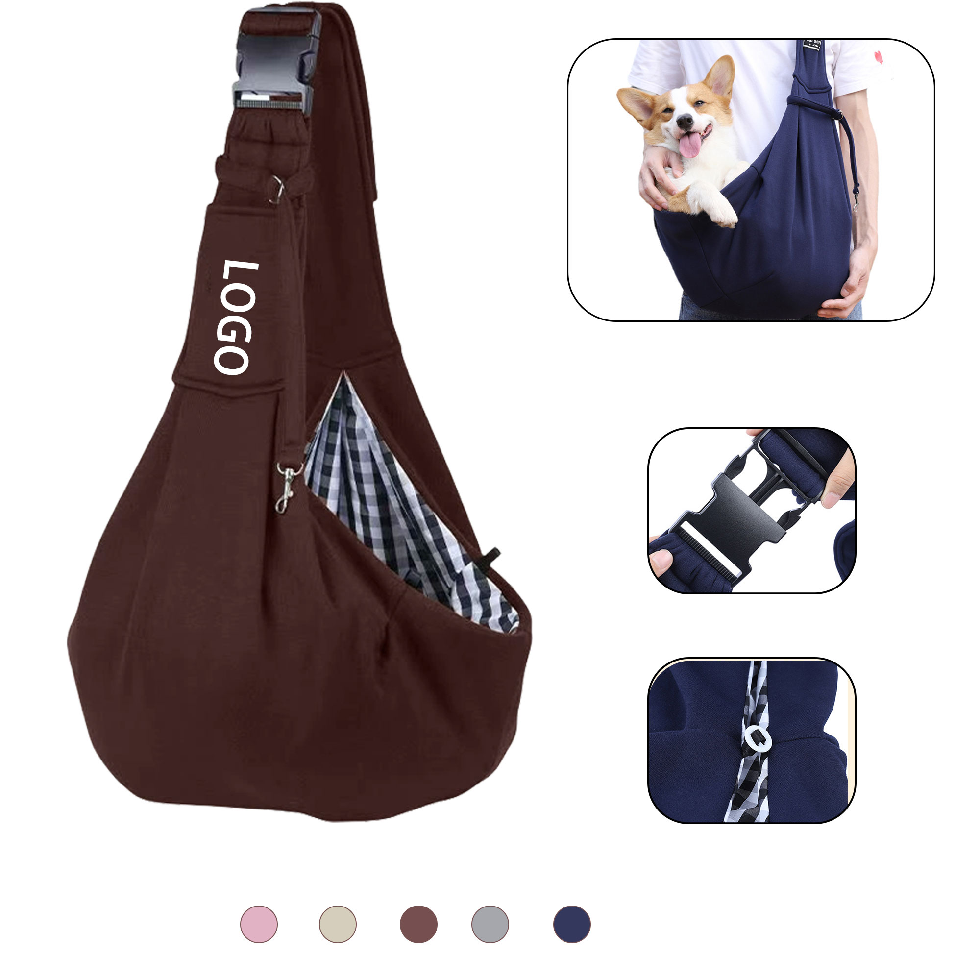 Adjustable Folding Pet Crossbody Bag 2