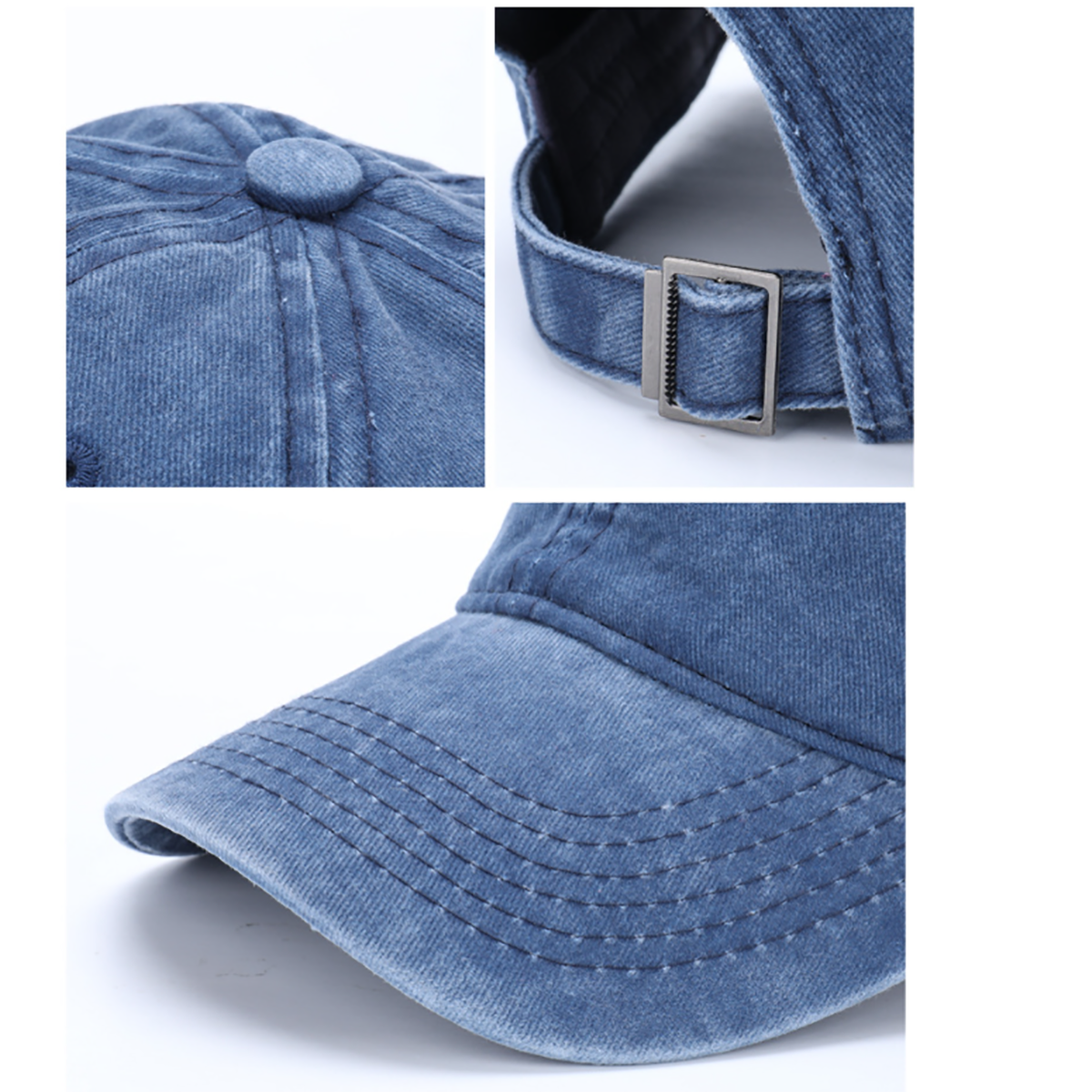 Adjustable 100%cotton customize washing cap 2