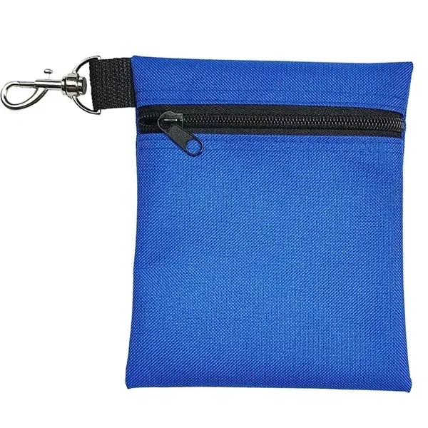 Tee Bag Holder with Metal Lobster Claw Clip - Golf Accessory 6