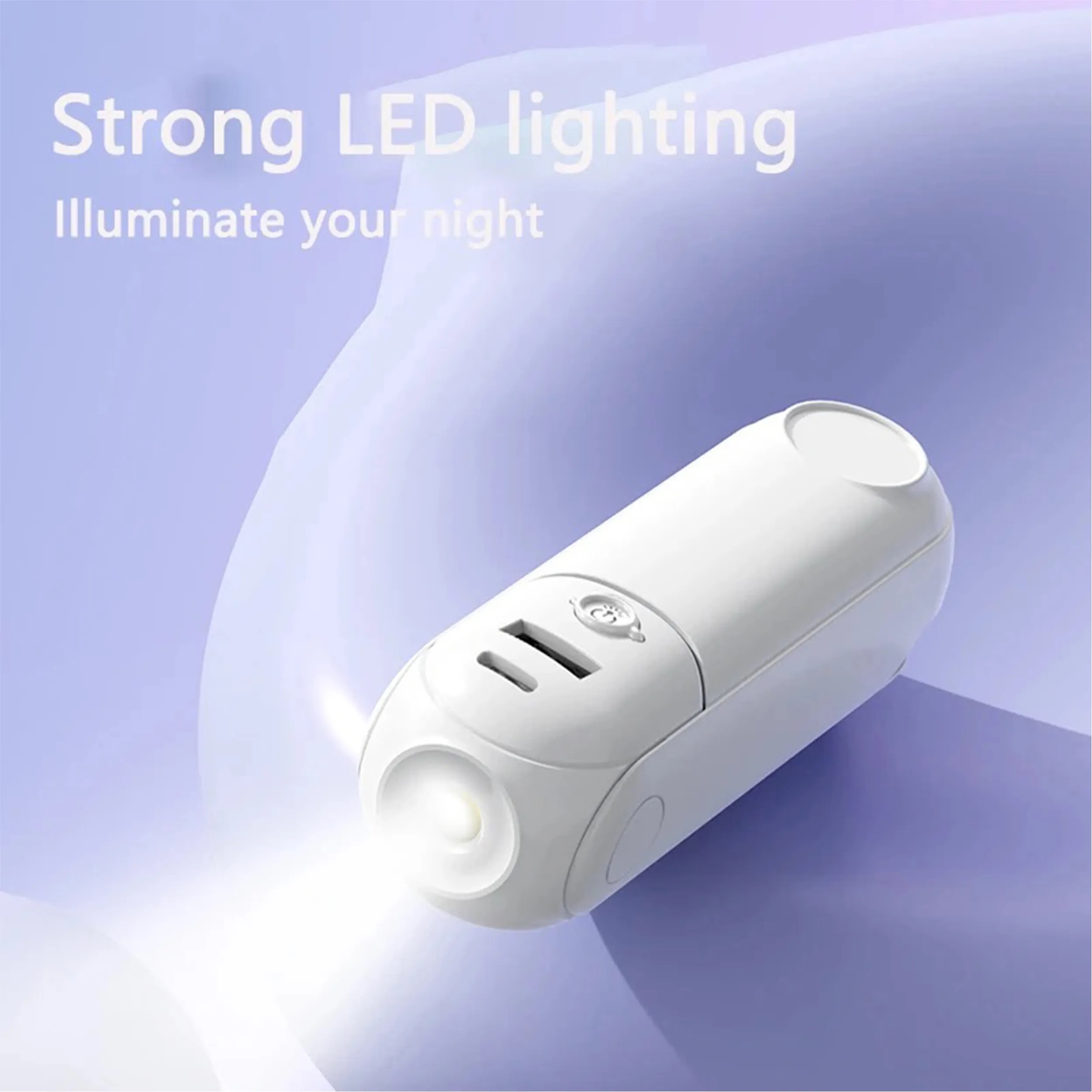 Mini fan night light & charger 3
