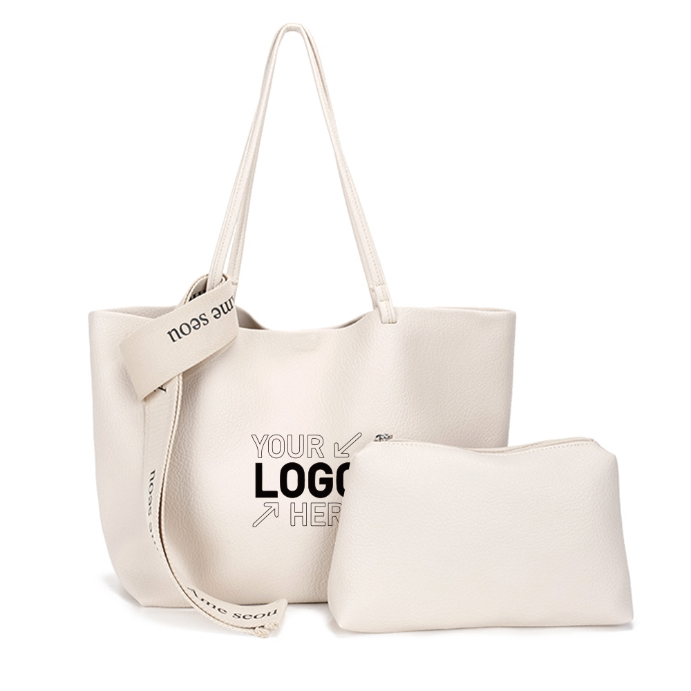 2Pcs Shoulder Tote Wallet Bag Set 6