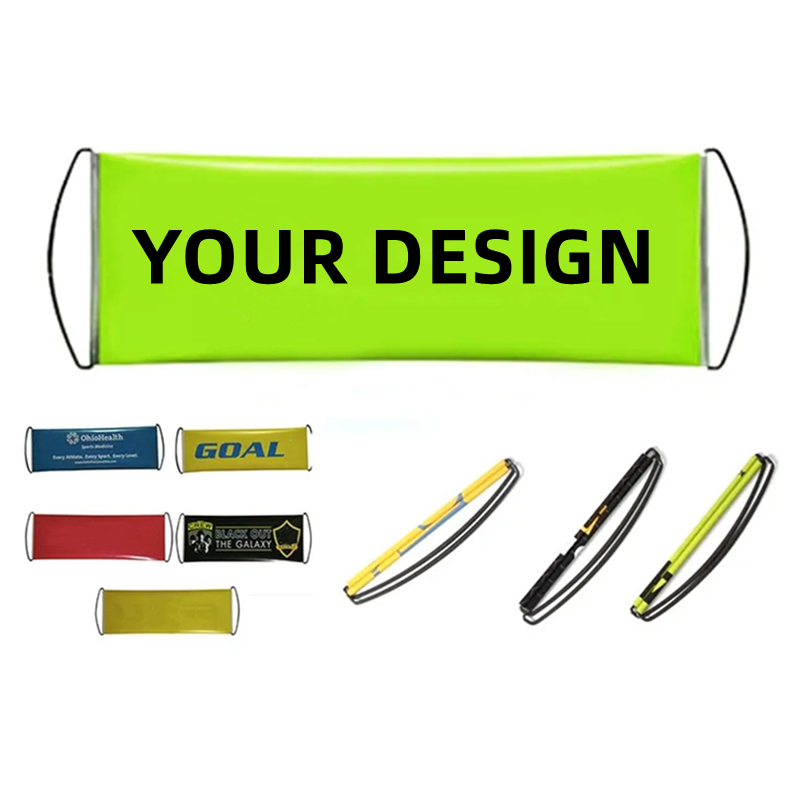 Custom Retractable Hand Scroll Banner(27.5"x9.5") 2