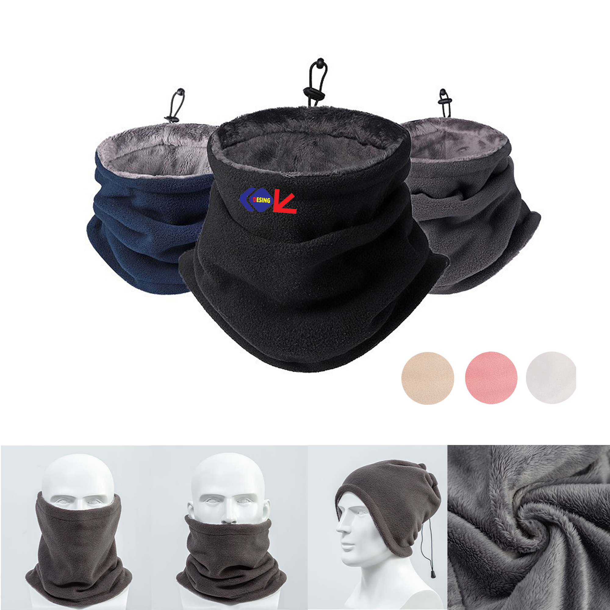 Adjustable Pullover Neck Warmer 2