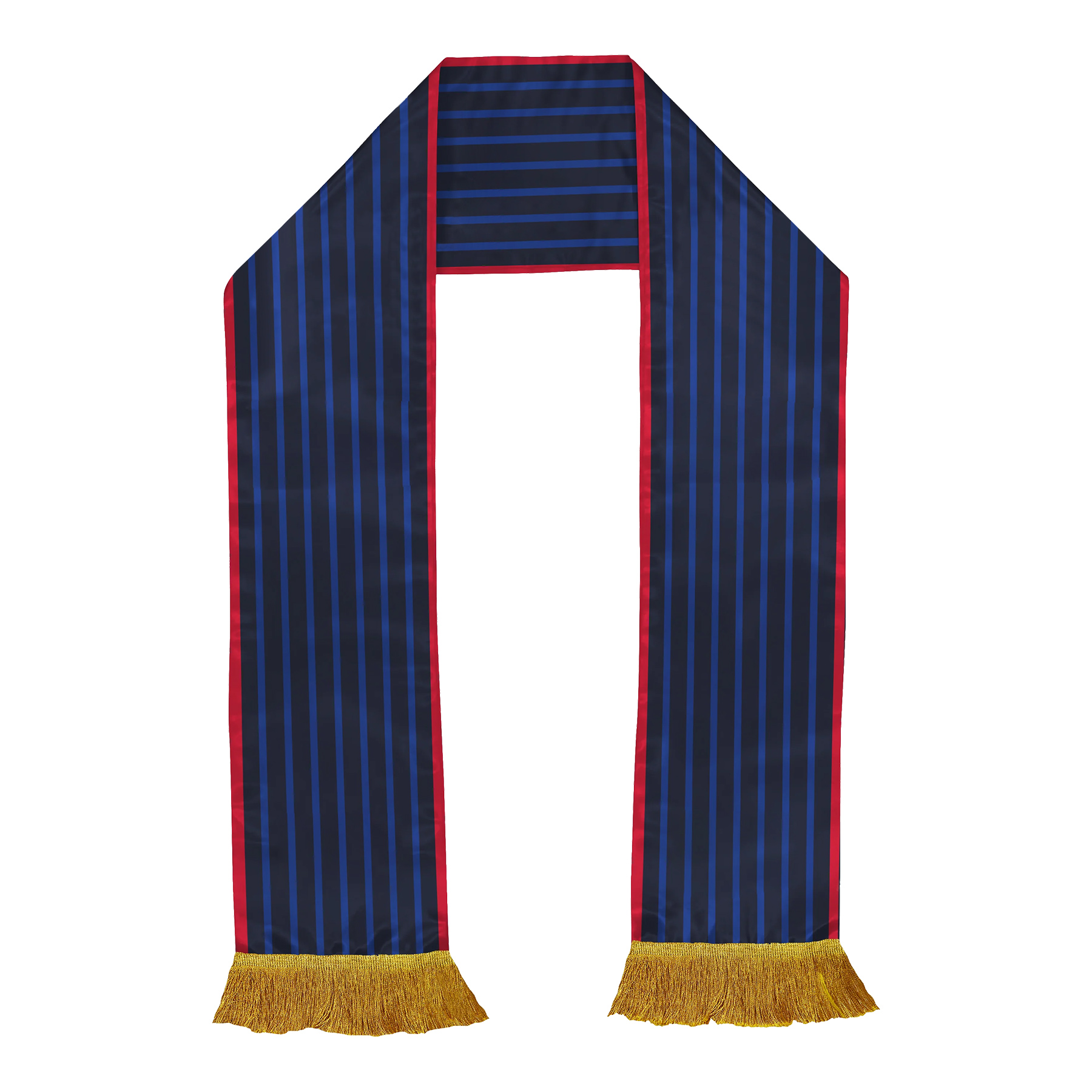 Premium 140gsm Glossy Satin Fan Scarf With Tassel Fringe 12